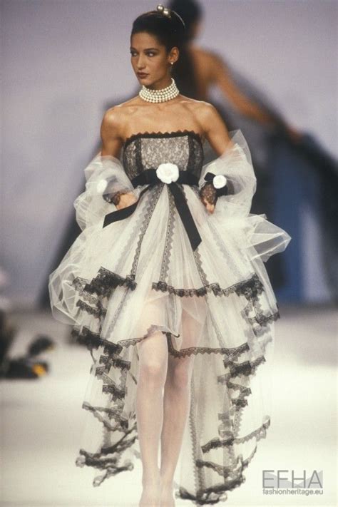 chanel vintage runway|Chanel spring summer 1990 couture.